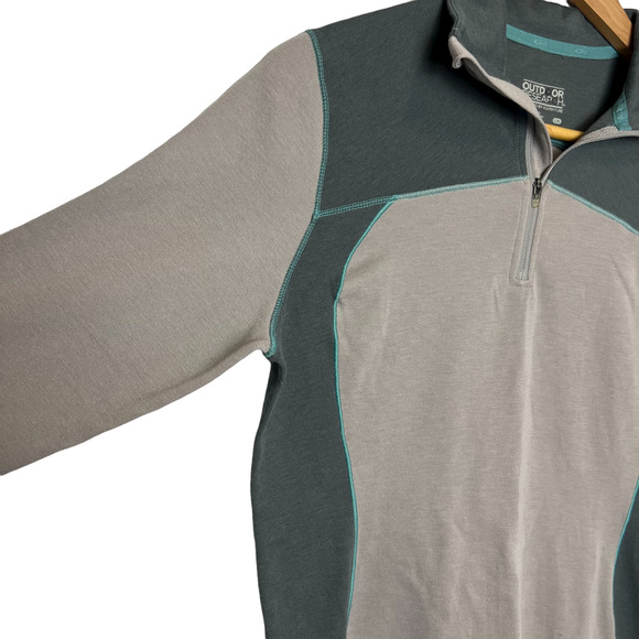 Outdoor Research Size Large Blackridge Top 9" Front Zipper Slate/Pewter Wool EUC - Picture 8 of 11